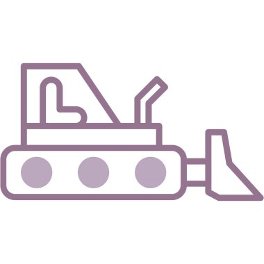 Askeri Tank vektör simgesi