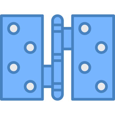 Mavi ve beyaz bir ikonun vektör illüstrasyonu