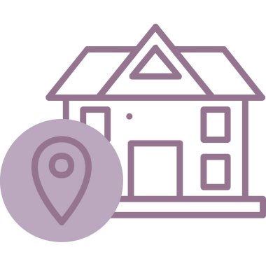 ev vektörü simgesi modern basit illüstrasyon