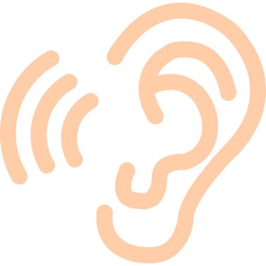 kulak simgesi vektör illüstrasyonu