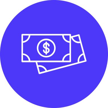 Dolar simgesi vektör illüstrasyonu