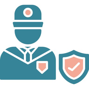 güvenlik simgesi vektör illüstrasyonu