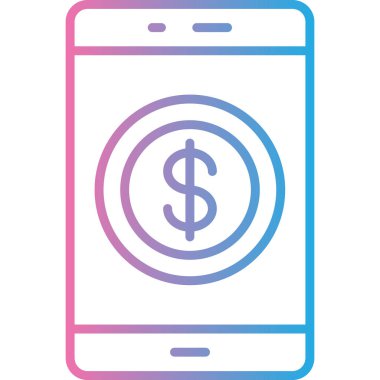 cep telefonu simgesi, modern tasarım illüstrasyonu