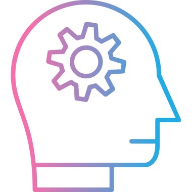 Kafa dişli vektör simgesi