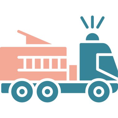 Traktör ikon vektör illüstrasyonu