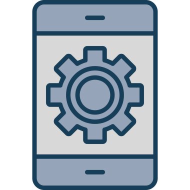 Akıllı telefon. Web simgesi basit tasarım