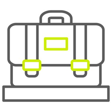 bavul ikonu vektör illüstrasyonu