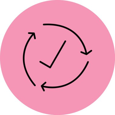 Saat simgesi vektör illüstrasyonu