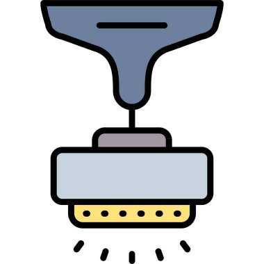 Boya fırçasının vektör simgesi. Tasarım için boya fırçasının vektör illüstrasyonu