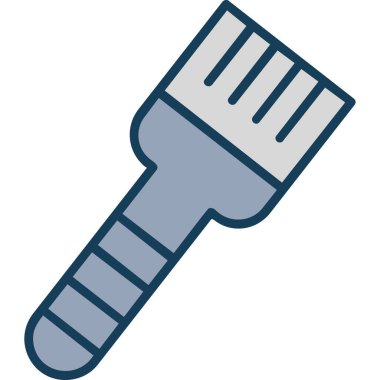 Fırça simgesi vektör illüstrasyonu