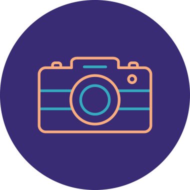 kamera simgesi vektör illüstrasyonu