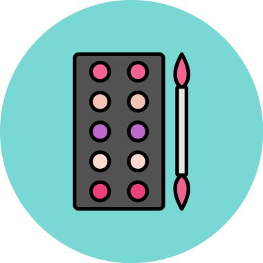 Kalem. Web simgesi basit illüstrasyon