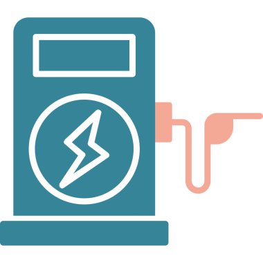 pil vektör simgesi yükle. bicolor düz sembol, cyan ve mavi renkler, yuvarlak açılar, beyaz arkaplan