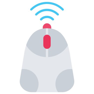 kablosuz kablosuz düz simge, vektör illüstrasyonu