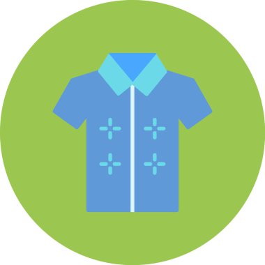 Gömlek. Web simgesi basit tasarım