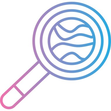 Büyütme cam vektör simgesi modern basit vektör illüstrasyonu