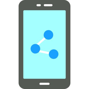 akıllı telefon simgesi vektör illüstrasyonu