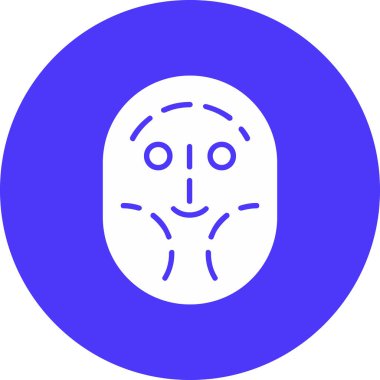 Yüz simgesi vektör illüstrasyonu