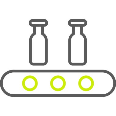bira şişesinin çizgi vektör simgesi