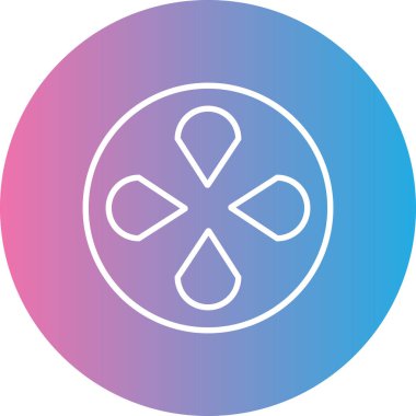 Bir çapraz simgenin vektör illüstrasyonu