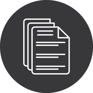 Vektör belgesi Simge illüstrasyonu