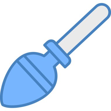 kürek simgesi vektör illüstrasyonu