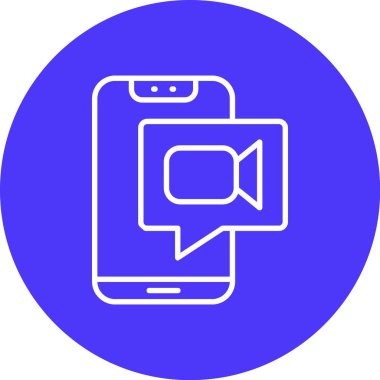 Akıllı telefon simgesinin vektör illüstrasyonu