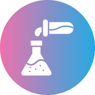 Bir mikroskop simgesinin vektör çizimi