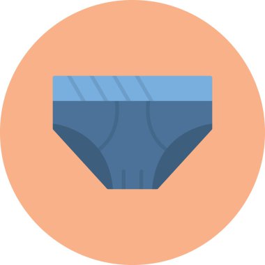 İç çamaşırı. Web simgesi basit illüstrasyon