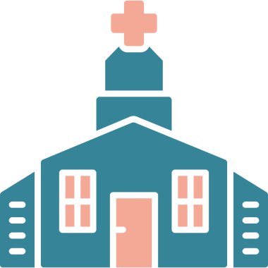 Hastane Simgesi Vektör İllüstrasyonu