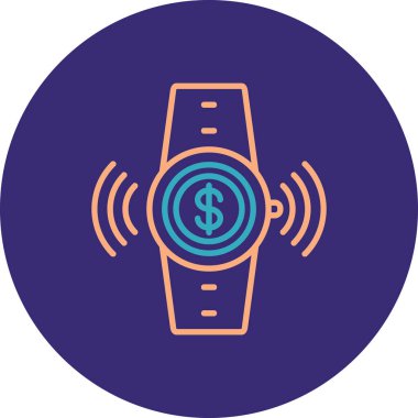 Para simgesinin vektör illüstrasyonu