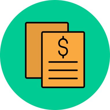 Dolar banknotunun vektör simgesi