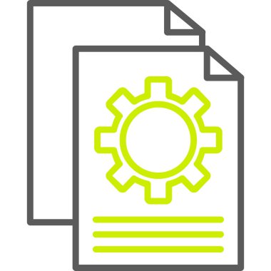 dişli simgesi vektör illüstrasyonu