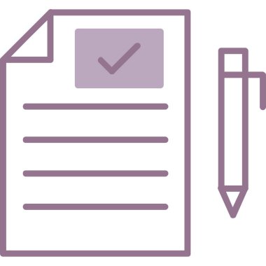 belge simgesi, vektör çizimi