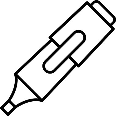 Kalem. Web simgesi basit illüstrasyon