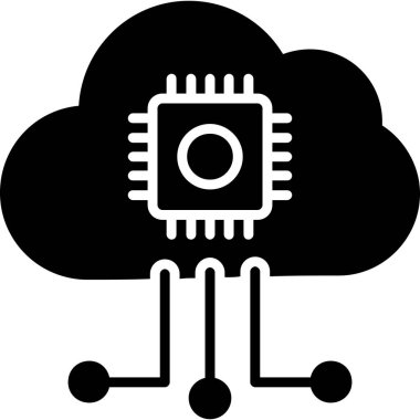 bulut hesaplama vektörü simgesi