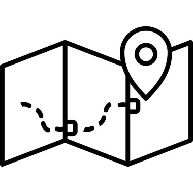 GPS navigasyon simge, anahat stili