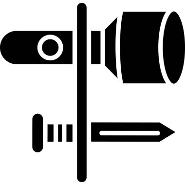 Siyah bir simgenin vektör illüstrasyonu