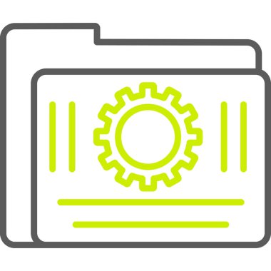 Geliştirme ayarları vektör simgesi modern basit tasarım illüstrasyonu