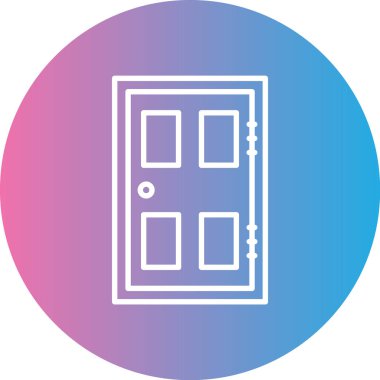 Kapı simgesinin vektör illüstrasyonu