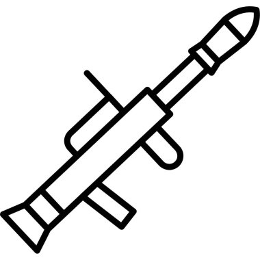 Roket. Web simgesi basit tasarım