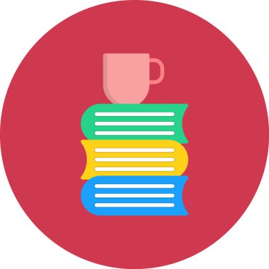 Kitap. Web simgesi basit illüstrasyon