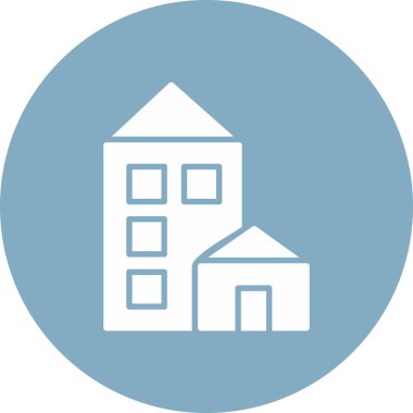 Ev. Web simgesi vektör illüstrasyonu