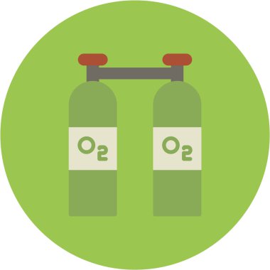 Bir benzin istasyonu simgesinin vektör illüstrasyonu