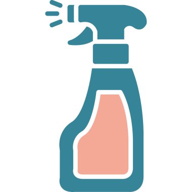 Sprey şişe. Basit resimleme