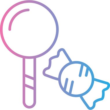 Lolipop simgesinin vektör çizimi