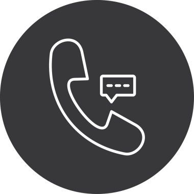 Telefon simgesi vektör illüstrasyonu