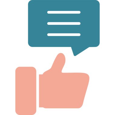 Geri bildirim. Web simgesi basit illüstrasyon