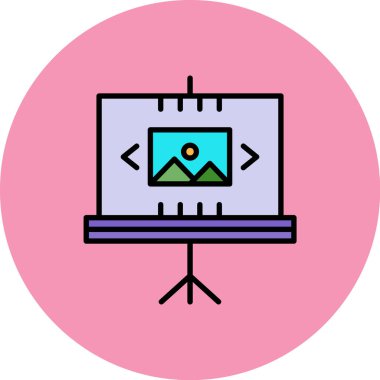 Bilgisayar simgesinin vektör illüstrasyonu