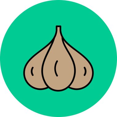 Sarımsak simgesi, anahat stili